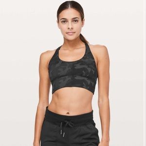 NWT lululemon free to be moved bra incognito multi grey Camo size 6